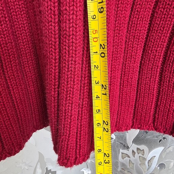 Red Ribbed Sweater - Size L - Picture 4 of 7
